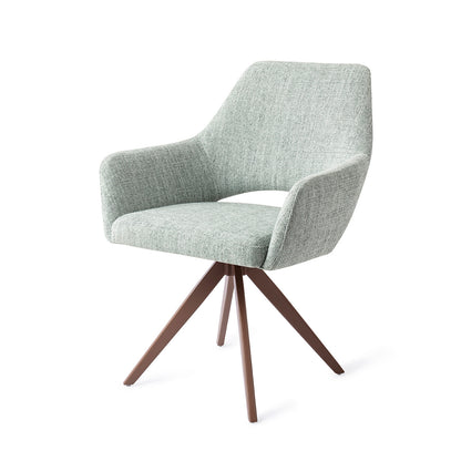 Jesper Home Yanai Soft Sage Eetkamerstoel - Turn Brown - KwaliteitWonen.nl