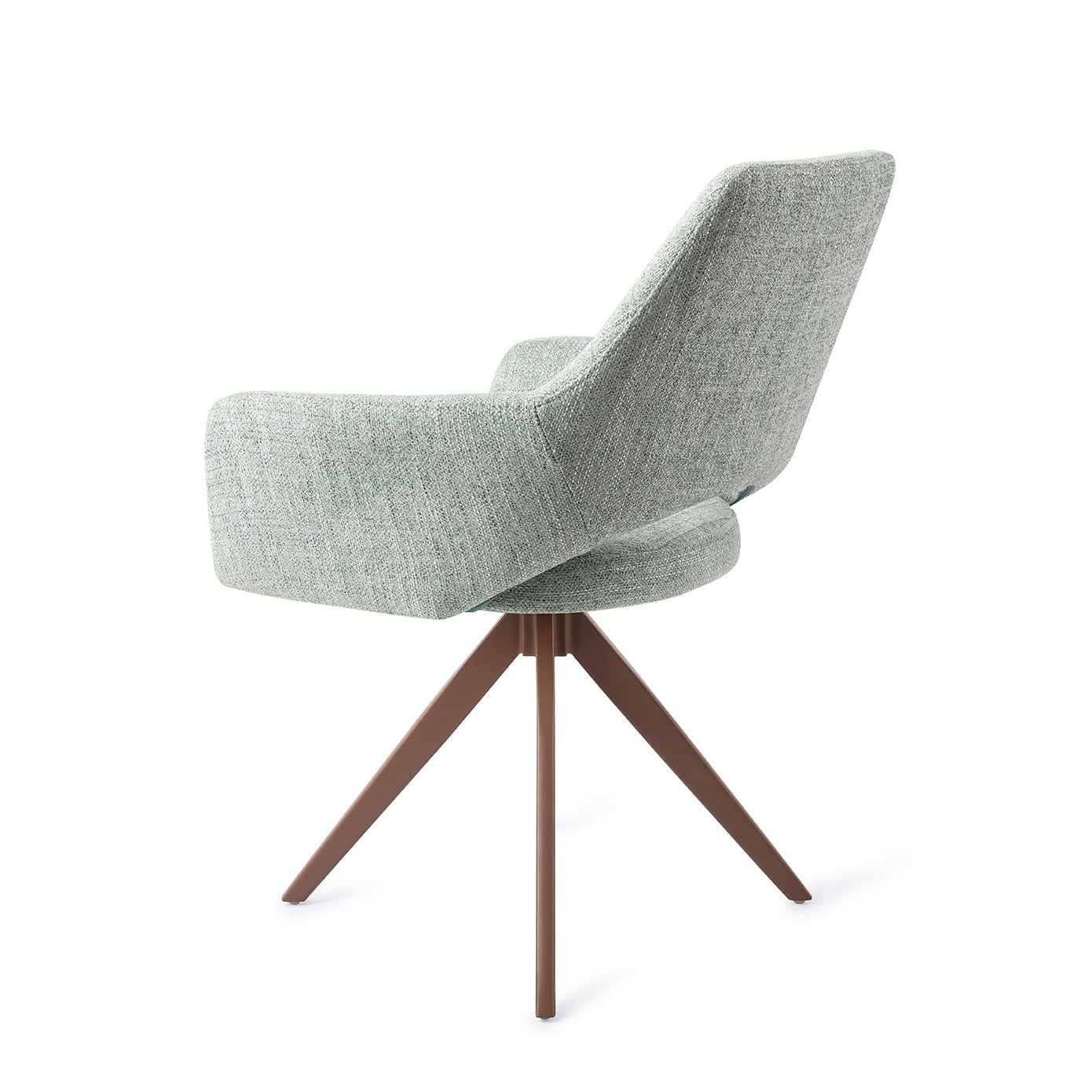 Jesper Home Yanai Soft Sage Eetkamerstoel - Turn Brown - KwaliteitWonen.nl
