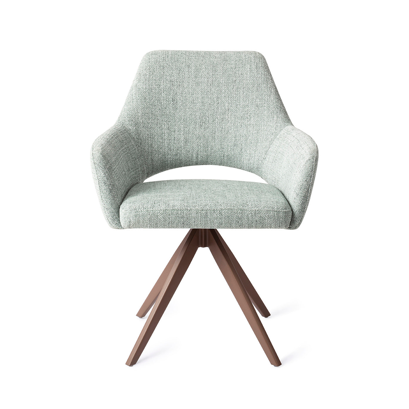 Jesper Home Yanai Soft Sage Eetkamerstoel - Turn Brown - KwaliteitWonen.nl