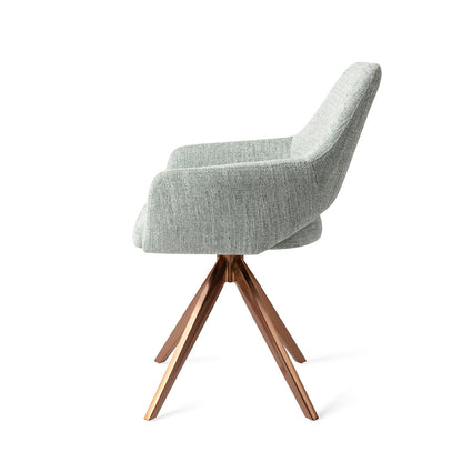 Jesper Home Yanai Soft Sage Eetkamerstoel - Turn Rose - KwaliteitWonen.nl