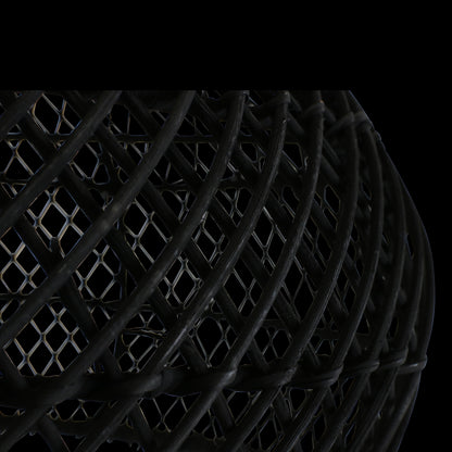 Raw Materials Maze Rotan Hanglamp Zwart - Ø 42x36 Cm