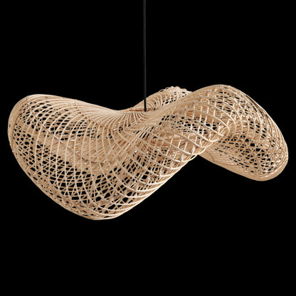 Raw Materials Wave Rotan Hanglamp L - Ø 71x26 Cm