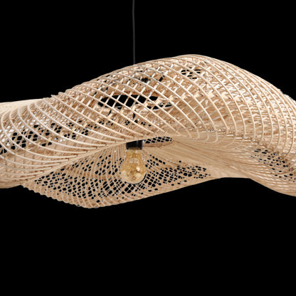 Raw Materials Wave Rotan Hanglamp Xl - Ø90x22 Cm