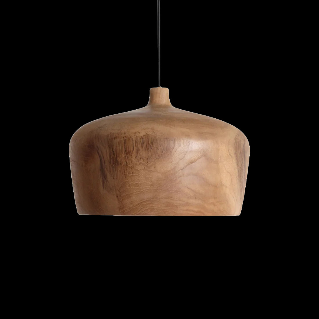 Raw Materials Sirocco Teak Houten Hanglamp Dome - Ø 30x20 Cm