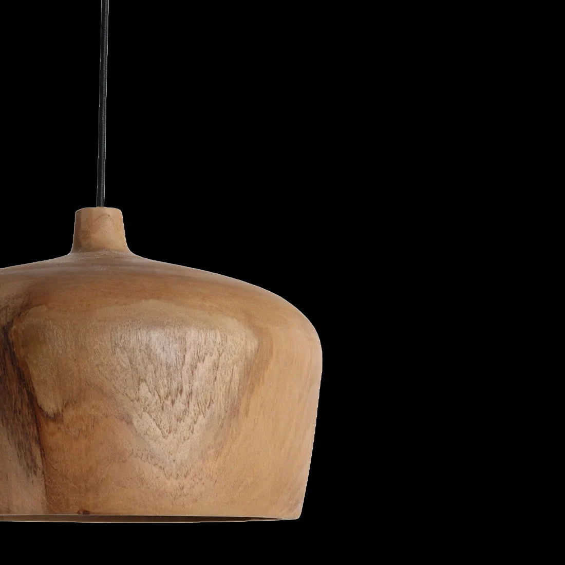 Raw Materials Sirocco Teak Houten Hanglamp Dome - Ø 30x20 Cm