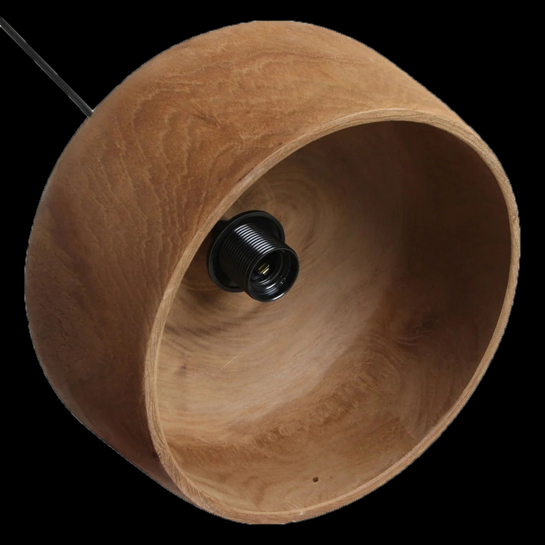 Raw Materials Sirocco Teak Houten Hanglamp Dome - Ø 30x20 Cm