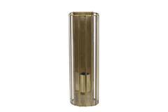 Light & Living Wandlamp STRØBY antiek brons + glas 13x13x41cm - KwaliteitWonen.nl