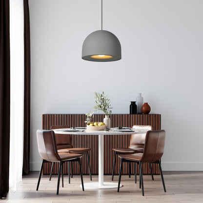 Lucide AKRON - Hanglamp - Ø 50 cm - 1xE27 - Geschikt voor vide en hoge plafonds - Grijs | Premium - KwaliteitWonen.nl
