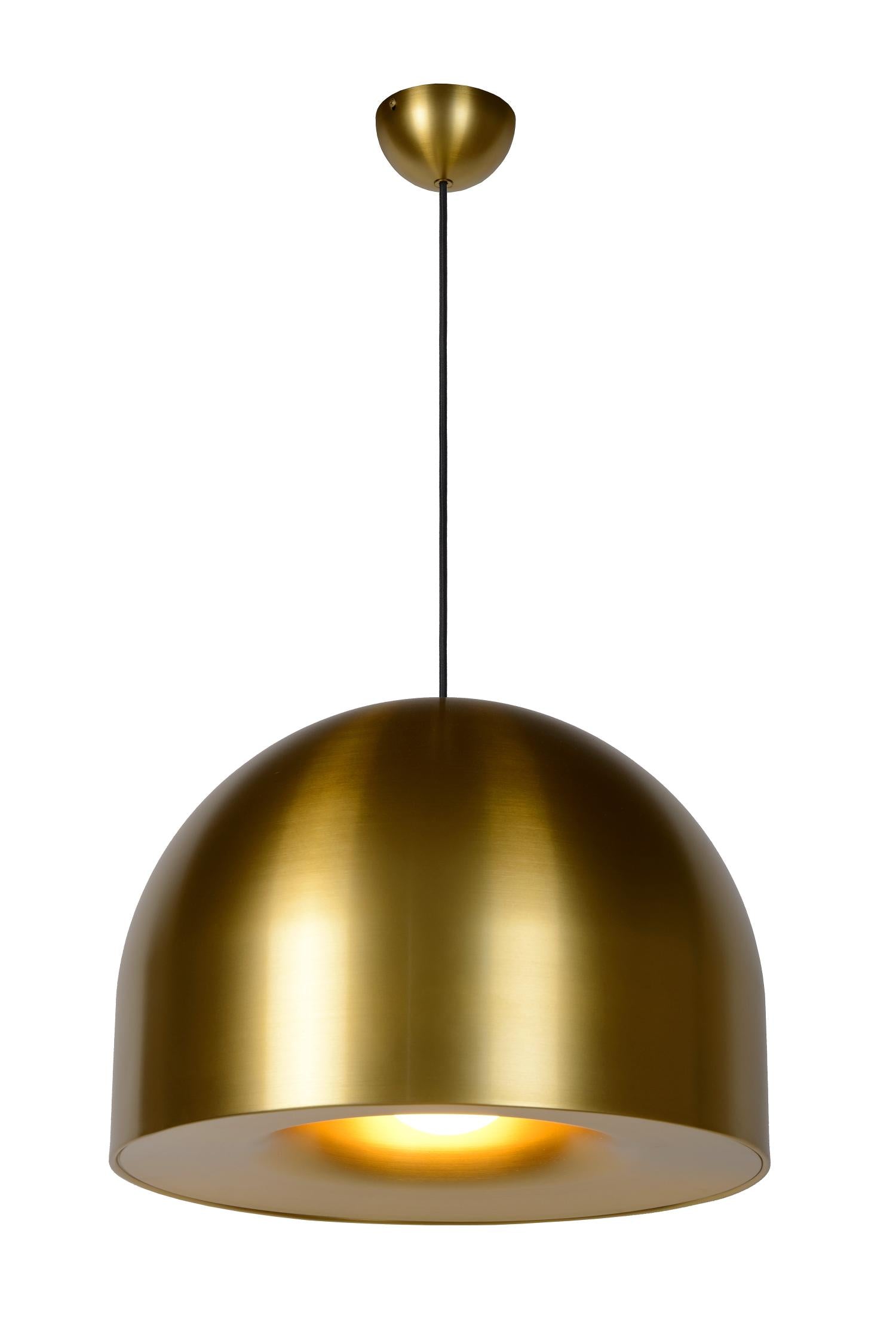 Lucide AKRON - Hanglamp - Ø 50 cm - 1xE27 - Mat Goud / Messing | Premium - KwaliteitWonen.nl
