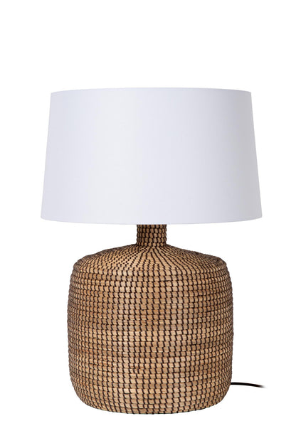 Lucide AMBALA - Tafellamp - Ø 45 cm - 1xE27 - Naturel | Premium - KwaliteitWonen.nl