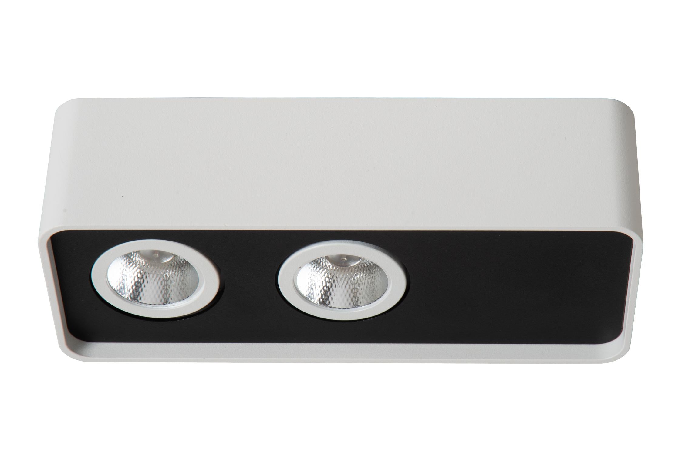 Lucide ANGULAR - Plafondspot - LED Dimb. - 2x5W 2700K - Wit | Premium - KwaliteitWonen.nl