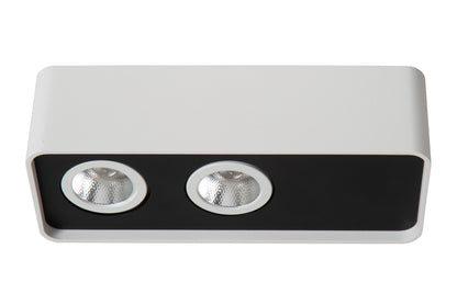 Lucide ANGULAR - Plafondspot - LED Dimb. - 2x5W 2700K - Wit | Premium - KwaliteitWonen.nl