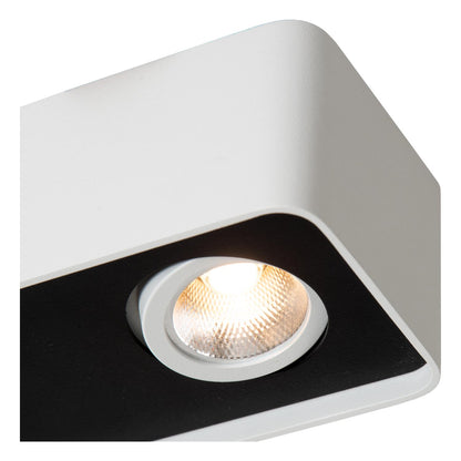 Lucide ANGULAR - Plafondspot - LED Dimb. - 2x5W 2700K - Wit | Premium - KwaliteitWonen.nl