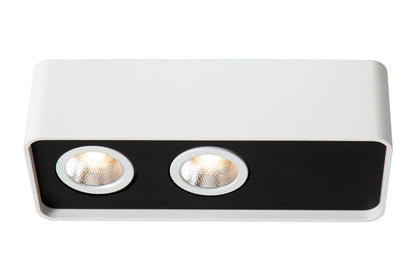 Lucide ANGULAR - Plafondspot - LED Dimb. - 2x5W 2700K - Wit | Premium - KwaliteitWonen.nl
