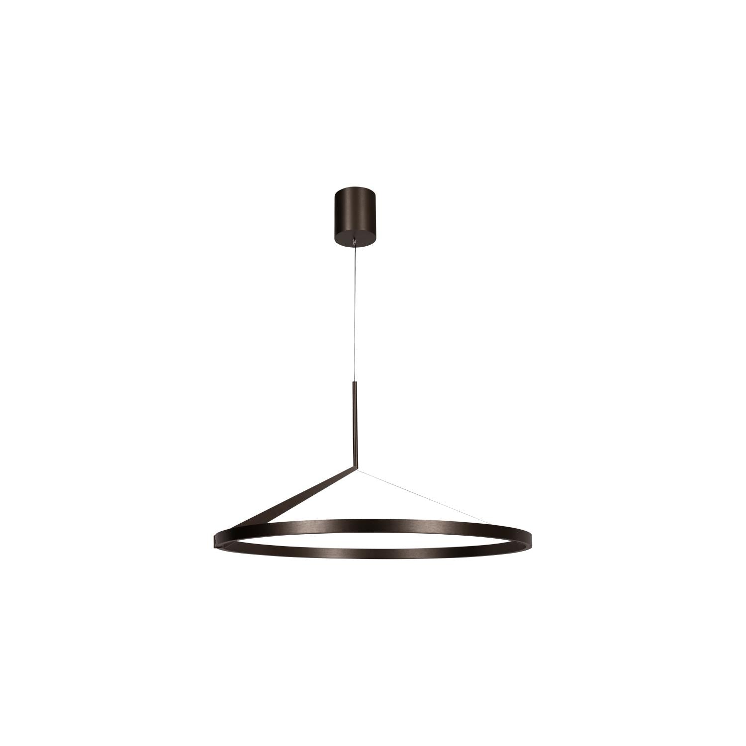 Lucide APPLAUSE - Hanglamp - Ø 80 cm - LED Dimb. - CCT - 1x50W 2700K/4000K - Handbewegingssensor - Grijs ijzer | Premium - KwaliteitWonen.nl