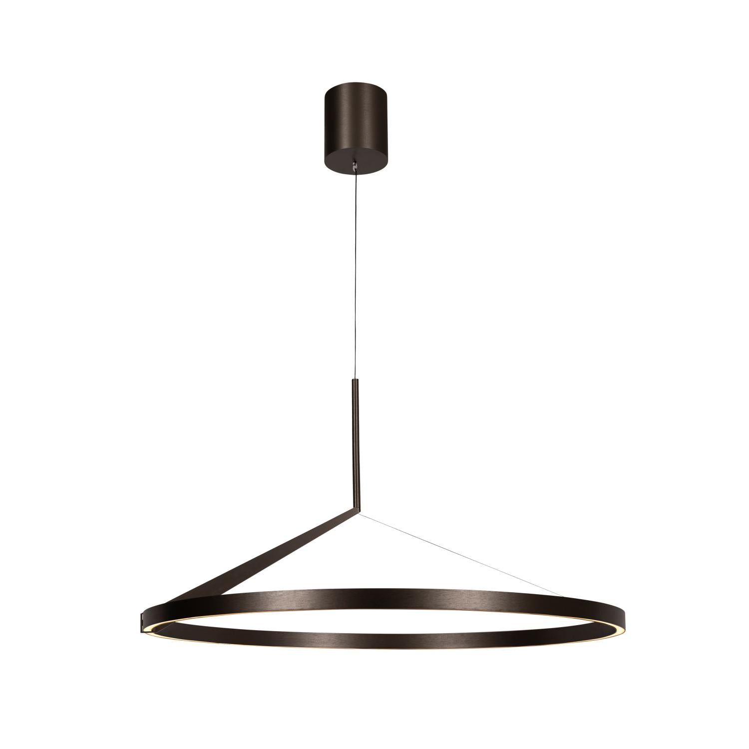 Lucide APPLAUSE - Hanglamp - Ø 80 cm - LED Dimb. - CCT - 1x50W 2700K/4000K - Handbewegingssensor - Grijs ijzer | Premium - KwaliteitWonen.nl