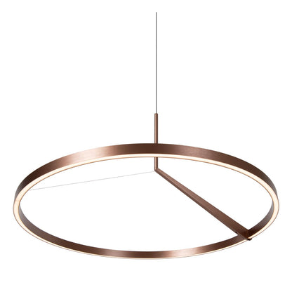 Lucide APPLAUSE - Hanglamp - Ø 80 cm - LED Dimb. - CCT - 1x50W 2700K/4000K - Handbewegingssensor - Koffie | Premium - KwaliteitWonen.nl
