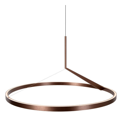 Lucide APPLAUSE - Hanglamp - Ø 80 cm - LED Dimb. - CCT - 1x50W 2700K/4000K - Handbewegingssensor - Koffie | Premium - KwaliteitWonen.nl