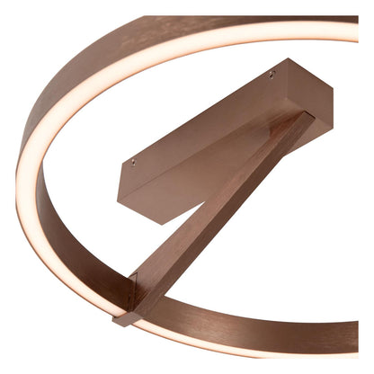 Lucide APPLAUSE - Plafonnière - Ø 40 cm - LED Dimb. - CCT - 1x26W 2200K/4000K - Koffie | Premium - KwaliteitWonen.nl
