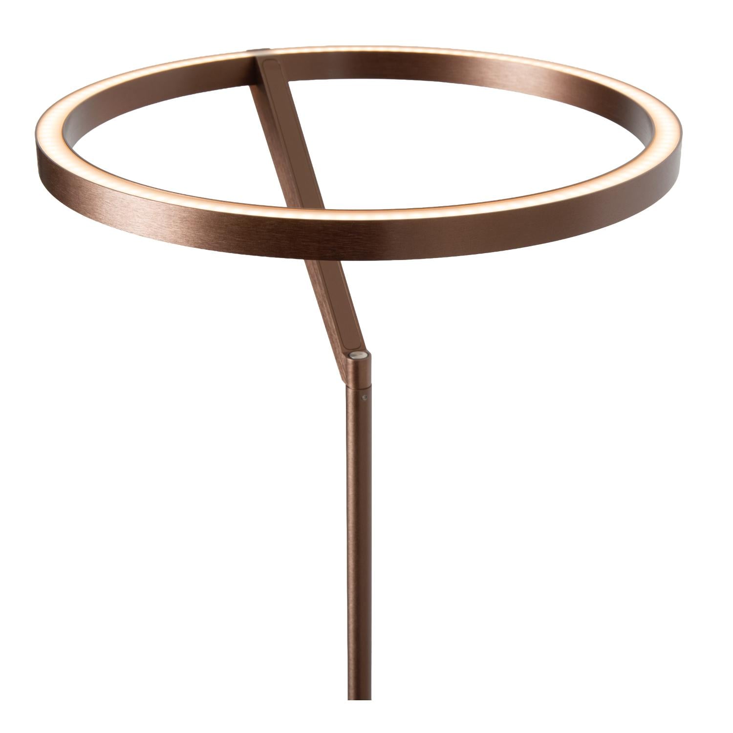 Lucide APPLAUSE - Vloerlamp - Ø 33 cm - LED Dimb. - CCT - 2700K/4000K - Koffie | Premium - KwaliteitWonen.nl