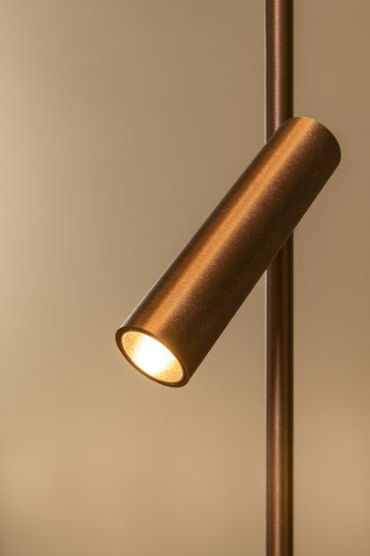 Lucide APPLAUSE - Vloerlamp - Ø 33 cm - LED Dimb. - CCT - 2700K/4000K - Koffie | Premium - KwaliteitWonen.nl