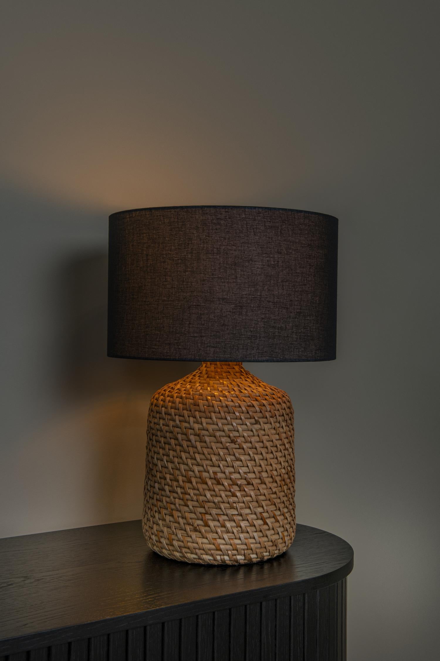 Lucide ARRAH - Tafellamp - Ø 35 cm - 1xE27 - Naturel | Premium - KwaliteitWonen.nl