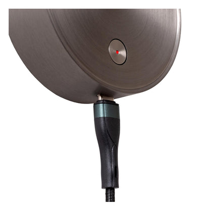 Lucide ASJA - Oplaadbare Wandspot / Wandlamp - Accu/Batterij - LED 3 StepDim - 1x3W 2700K - Grijs ijzer | Premium - KwaliteitWonen.nl