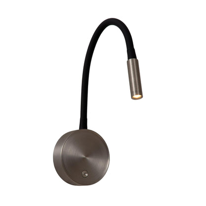 Lucide ASJA - Oplaadbare Wandspot / Wandlamp - Accu/Batterij - LED 3 StepDim - 1x3W 2700K - Grijs ijzer | Premium - KwaliteitWonen.nl