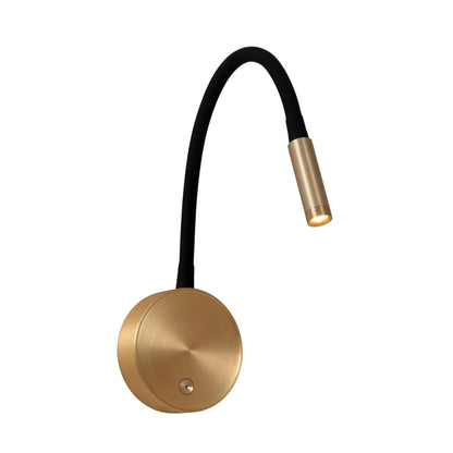 Lucide ASJA - Oplaadbare Wandspot / Wandlamp - Accu/Batterij - LED 3 StepDim - 1x3W 2700K - Mat Goud / Messing | Premium - KwaliteitWonen.nl