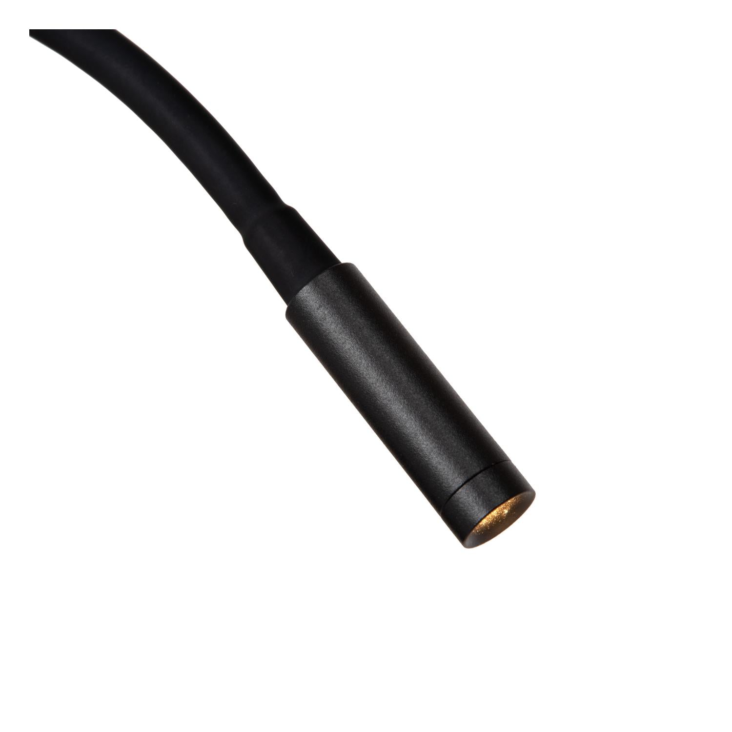 Lucide ASJA - Oplaadbare Wandspot / Wandlamp - Accu/Batterij - LED 3 StepDim - 1x3W 2700K - Zwart | Premium - KwaliteitWonen.nl