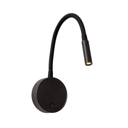 Lucide ASJA - Oplaadbare Wandspot / Wandlamp - Accu/Batterij - LED 3 StepDim - 1x3W 2700K - Zwart | Premium - KwaliteitWonen.nl