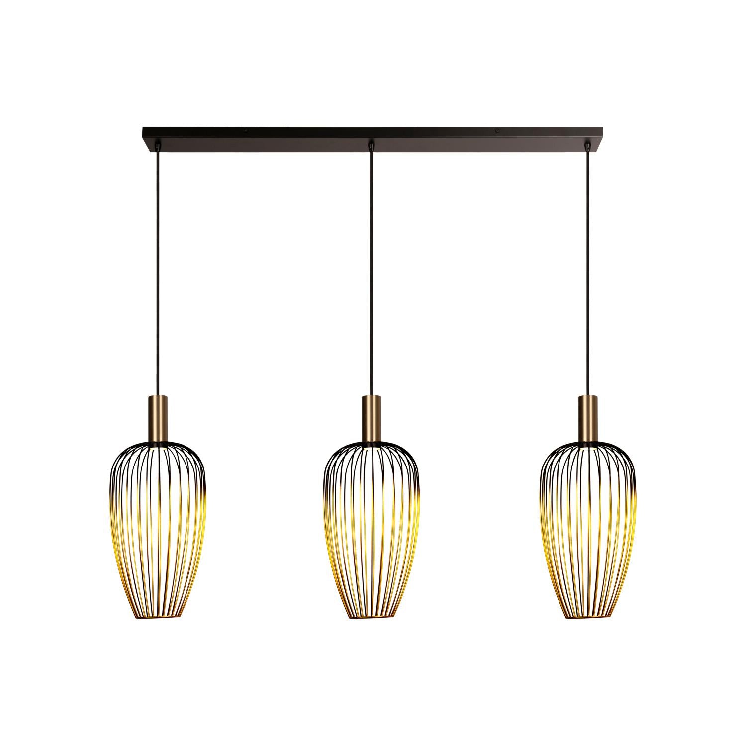 Lucide AURELIE - Hanglamp - 3xGU10 (MR11) - Goud | Vibes - KwaliteitWonen.nl