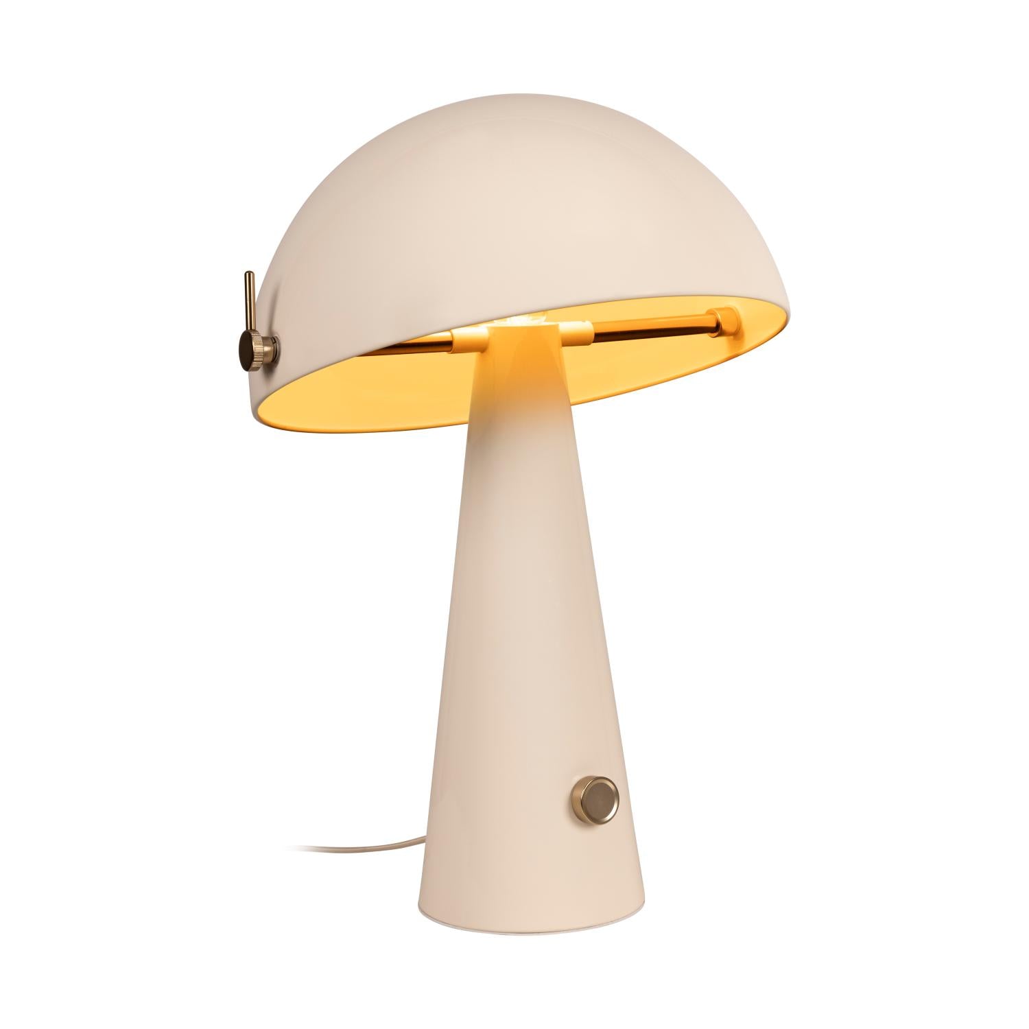 Lucide BARONE - Tafellamp - Ø 38 cm - 1xE27 - Beige | Vibes - KwaliteitWonen.nl