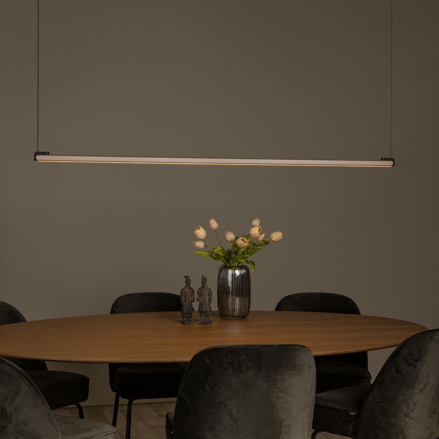 Lucide BRAGA - Hanglamp - LED Dimb. - CCT - 1x36W 2700K/4000K - Handbewegingssensor - Koffie | Premium - KwaliteitWonen.nl