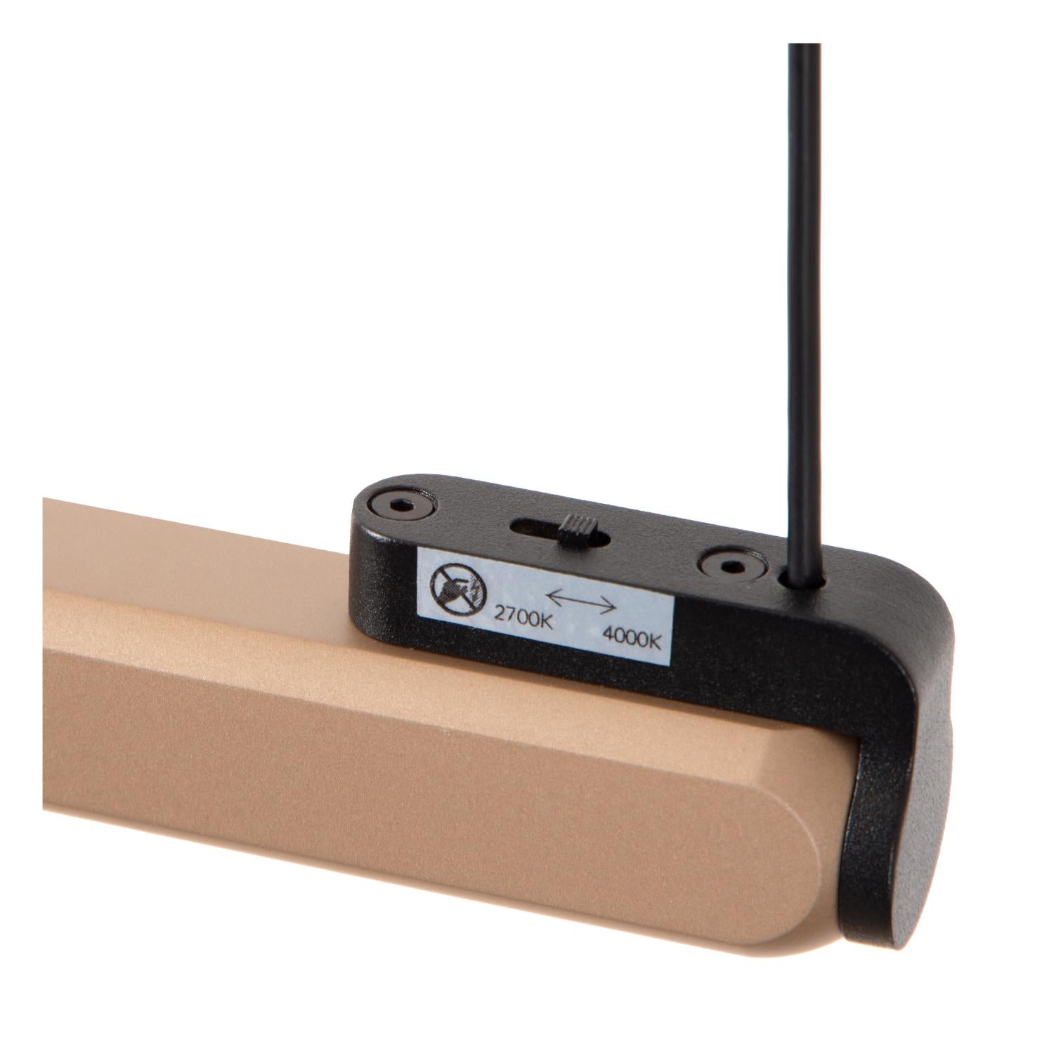 Lucide BRAGA - Hanglamp - LED Dimb. - CCT - 1x36W 2700K/4000K - Handbewegingssensor - Koffie | Premium - KwaliteitWonen.nl