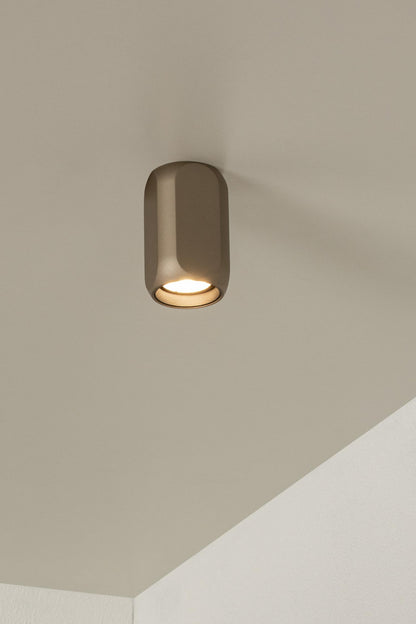 Lucide BRAGA - Plafonnière - 1xGU10 - Koffie | Premium - KwaliteitWonen.nl