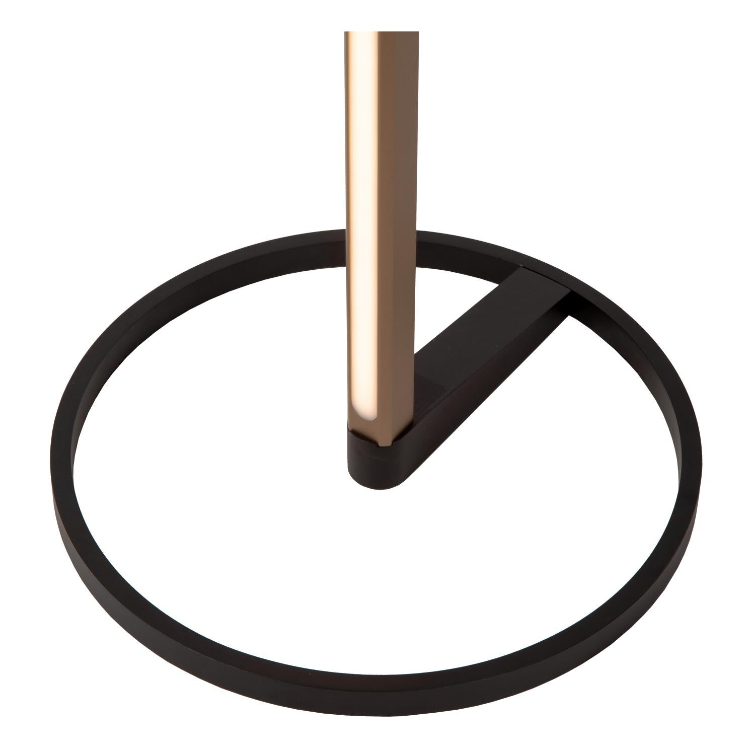 Lucide BRAGA - Vloerlamp - Ø 30 cm - LED Dimb. - CCT - 1x22W 2700K/4000K - Koffie | Premium - KwaliteitWonen.nl