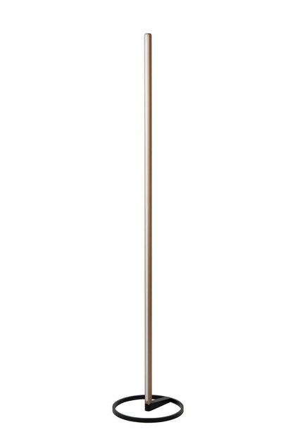 Lucide BRAGA - Vloerlamp - Ø 30 cm - LED Dimb. - CCT - 1x22W 2700K/4000K - Koffie | Premium - KwaliteitWonen.nl