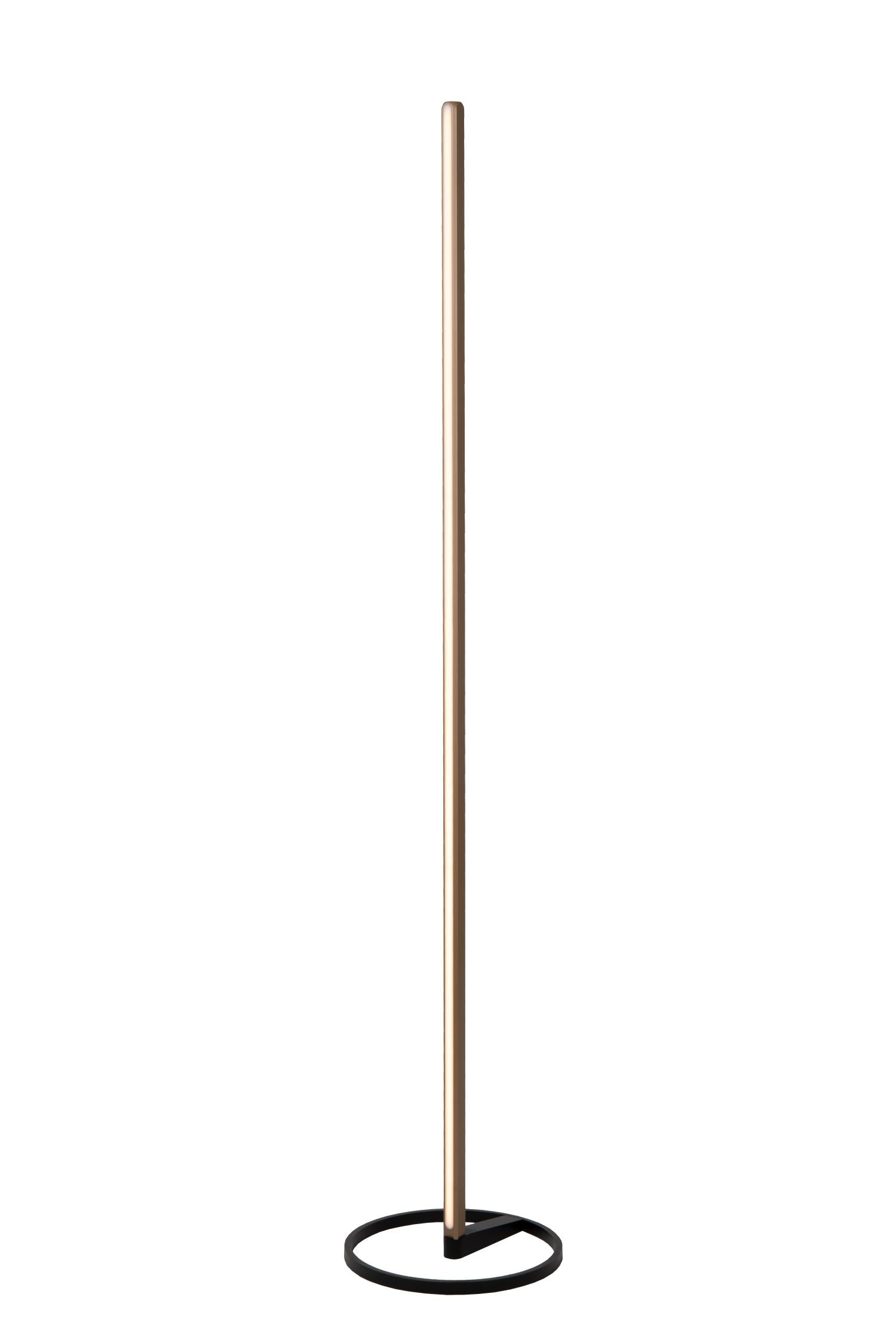 Lucide BRAGA - Vloerlamp - Ø 30 cm - LED Dimb. - CCT - 1x22W 2700K/4000K - Koffie | Premium - KwaliteitWonen.nl