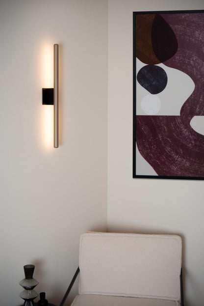Lucide BRAGA - Wandlamp Binnen/Buiten - LED - 1x10W 2700K - IP54 - Koffie | Premium - KwaliteitWonen.nl