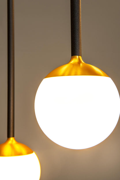Lucide CALINA - Hanglamp - LED Dimb. - CCT - 12x7W 2200K/3300K - Met vervangbare LED-module - Zwart | Premium - KwaliteitWonen.nl