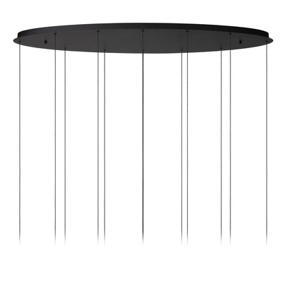 Lucide CALINA - Hanglamp - LED Dimb. - CCT - 12x7W 2200K/3300K - Met vervangbare LED-module - Zwart | Premium - KwaliteitWonen.nl