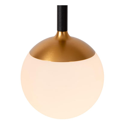 Lucide CALINA - Hanglamp - Ø 69,9 cm - LED Dimb. - CCT - 12x7W 2200K/3300K - Met vervangbare LED-module - Zwart | Premium - KwaliteitWonen.nl