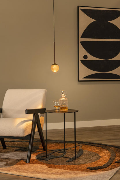 Lucide CALINA - Hanglamp - Ø 9,9 cm - LED Dimb. - CCT - 1x7W 2200K/3300K - Met vervangbare LED-module - Koffie | Premium - KwaliteitWonen.nl