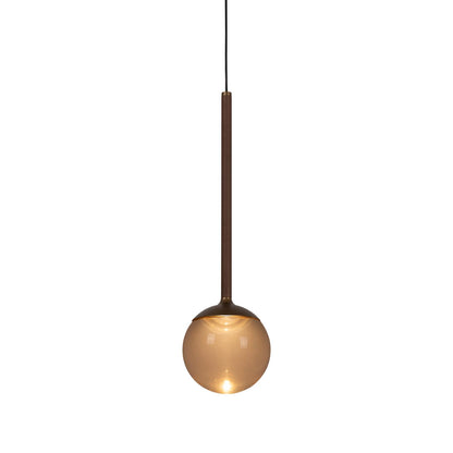 Lucide CALINA - Hanglamp - Ø 9,9 cm - LED Dimb. - CCT - 1x7W 2200K/3300K - Met vervangbare LED-module - Koffie | Premium - KwaliteitWonen.nl