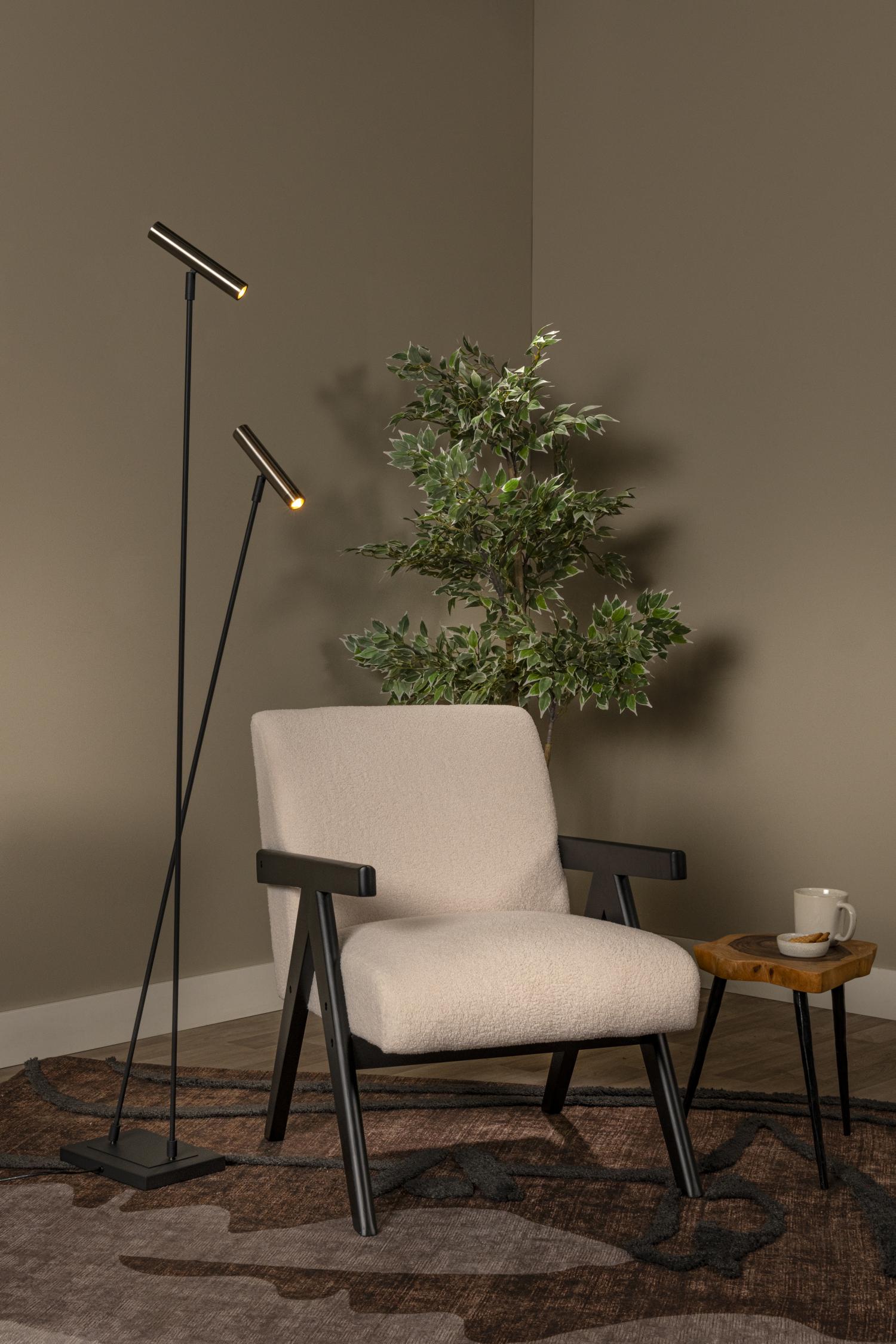 Lucide DUARTE - Vloerlamp - 2xG9 - Grijs ijzer | Vibes - KwaliteitWonen.nl