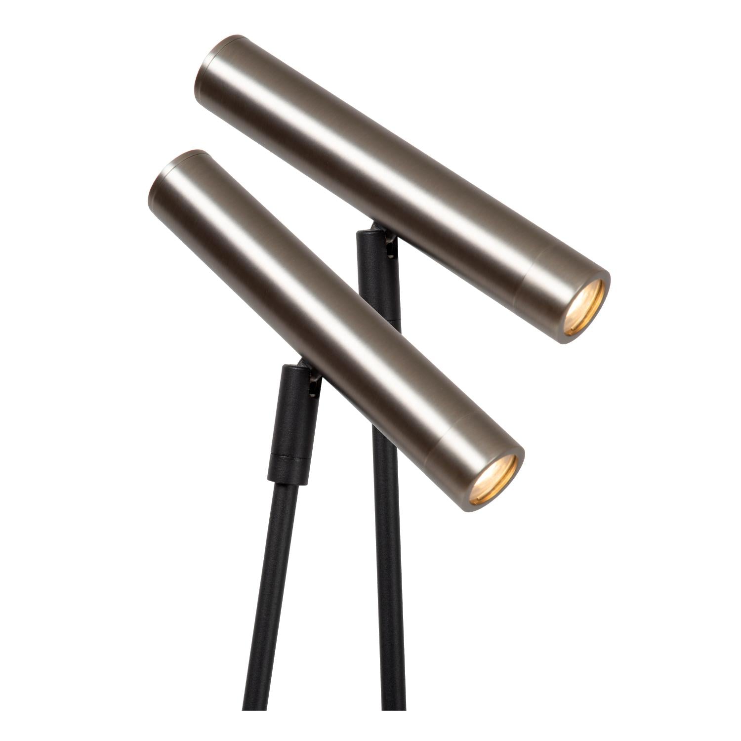Lucide DUARTE - Vloerlamp - 2xG9 - Grijs ijzer | Vibes - KwaliteitWonen.nl