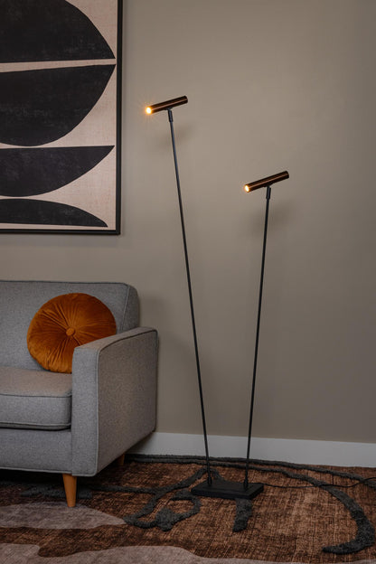 Lucide DUARTE - Vloerlamp - 2xG9 - Koffie | Vibes - KwaliteitWonen.nl
