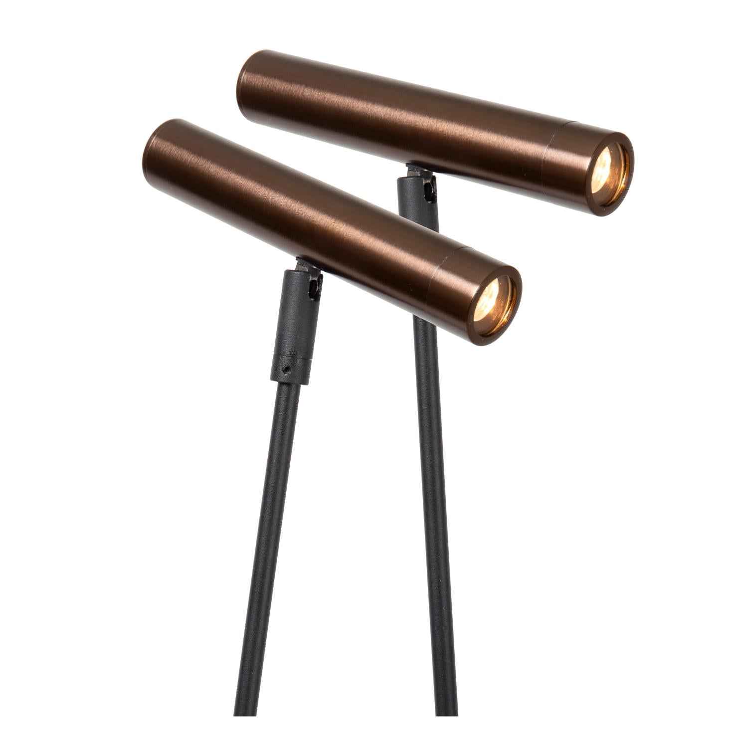 Lucide DUARTE - Vloerlamp - 2xG9 - Koffie | Vibes - KwaliteitWonen.nl