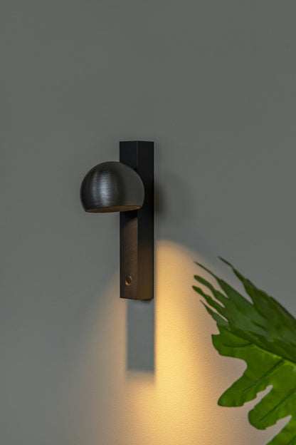 Lucide ESFERA - Wandlamp - LED Dimb. - 1x9W 2700K - Grijs ijzer | Premium - KwaliteitWonen.nl